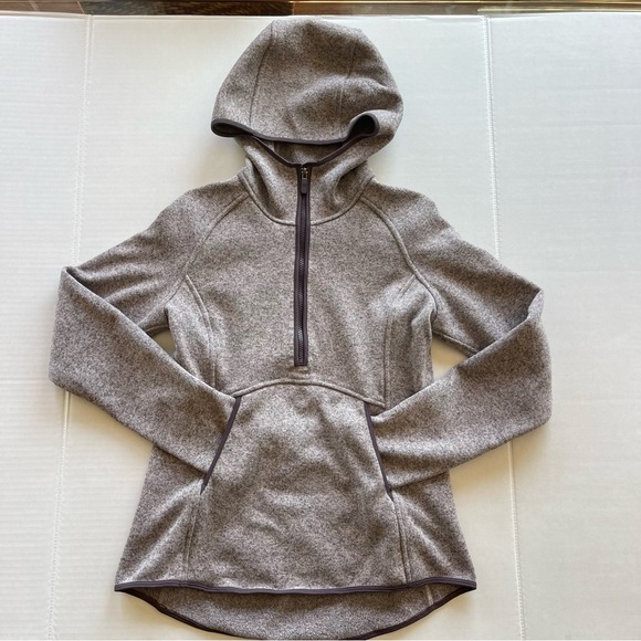 Lululemon Fleece & Thank You Pullover Sz 6 In Heathered Smoky Blush - Picture 14 of 15